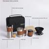 Outdoor Handgefertigtes Kaffeeset Camping Reise Hand Kurbel Bohnenmühle Begleitendes Outdoor Tragbares Auto Kaffee Geschenkbox Set