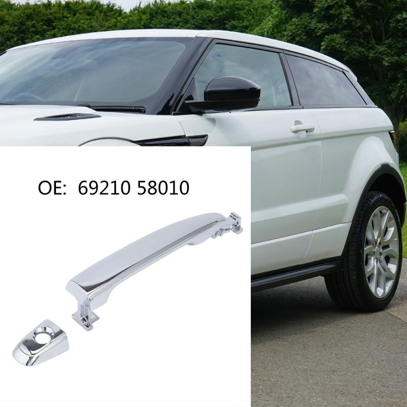 Vehicle Exterior Handle Replacement in Bright Reflective Metal, Check Part Number 69210 58010 and Original Structure