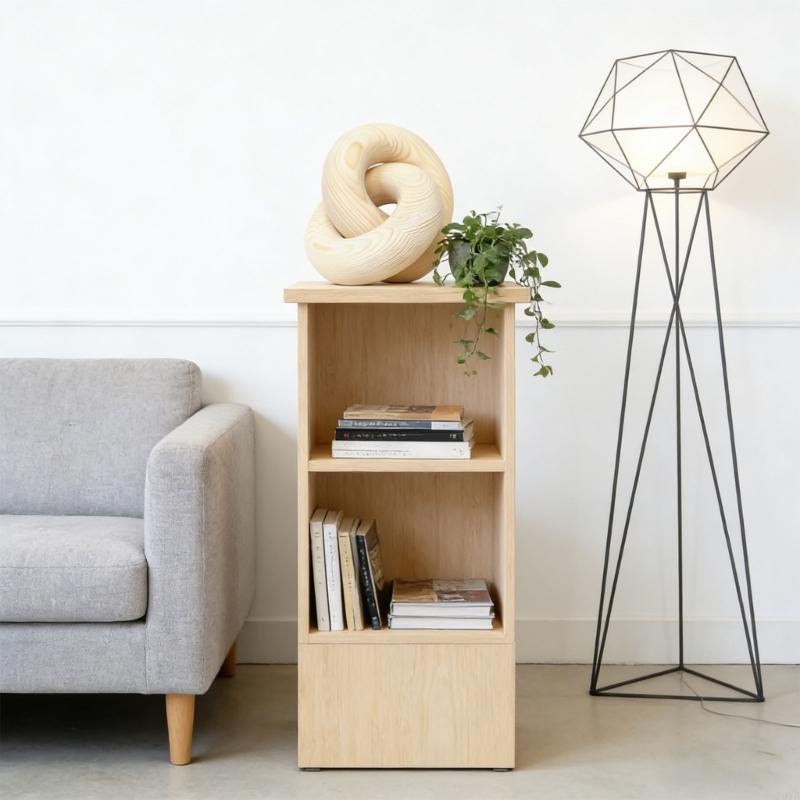 Artistic Wooden Interconnected circlets Home Accent Handmade Show Piece For Counter exclusive Exhibition 12x12cm P9YB
