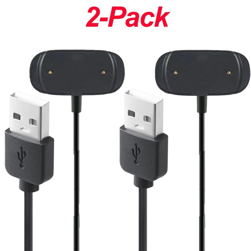 2 Pack for Amazfit T-Rex Pro Bip 5 Bip 3 Bip U Pro GTS 4 Mini GTS 2/2e GTR 2/2e USB Smart Watch Charger Replacement Charger