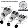 1inch/1.5inch/2inch Electronic Liquid Flow Meter High Precision Stainless Steel Turbine Flowmeter for Water Diesel Petrol Fuel