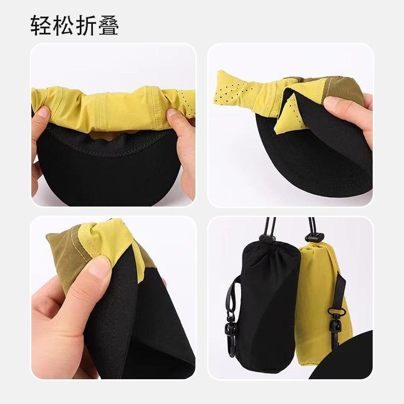 Quick-drying baseball cap Five waterproof sunshade sun hat Foldable storage bag Quick-drying breathable spring and summer baseball cap