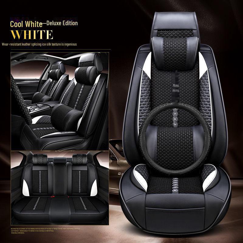 Binyue Cool 1.5T All-Season Leather Ice Silk Seat Cover, Full Package (2022 Model)