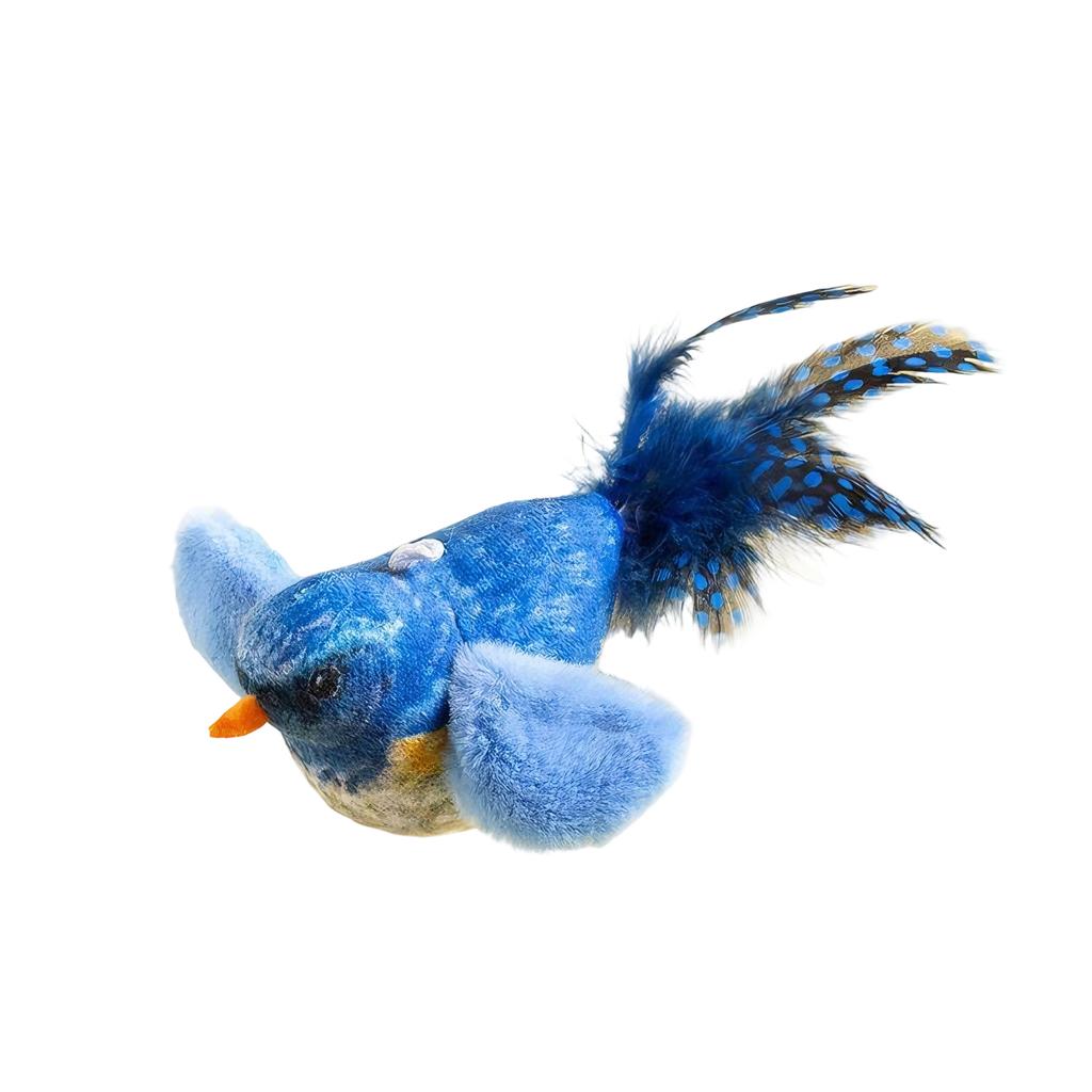 Interactive Chirping Bird Toy with – Automatic Self-Play & Exercise Toy for Indoor s, Soft Feathered Bird Design with Realistic Sounds, Perfect f