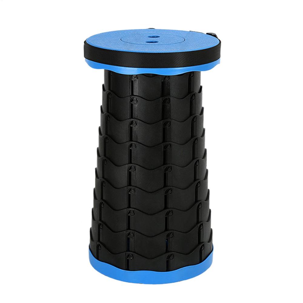 Folding Stool Heavy Duty Collapsible Telescoping Stool with Load , Portable Retractable Stool for Camping Fishing