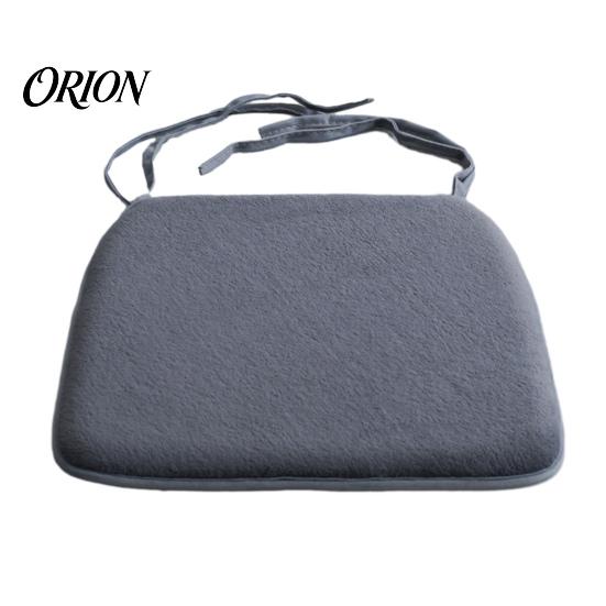 Anti-slip Thickened Buttock Relief Pad Plush Chair Cushion with Ties, Soft Cozy Non-slip Seat Cushion, 15.75" for Hard Seats x Warm Office Dining