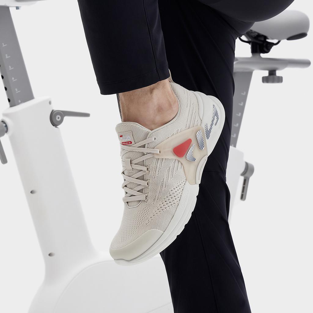 FILA Mind 5 Comfortable Low-Top Casual Running Shoes Men Sneakers Gray Red A12M311301FRD