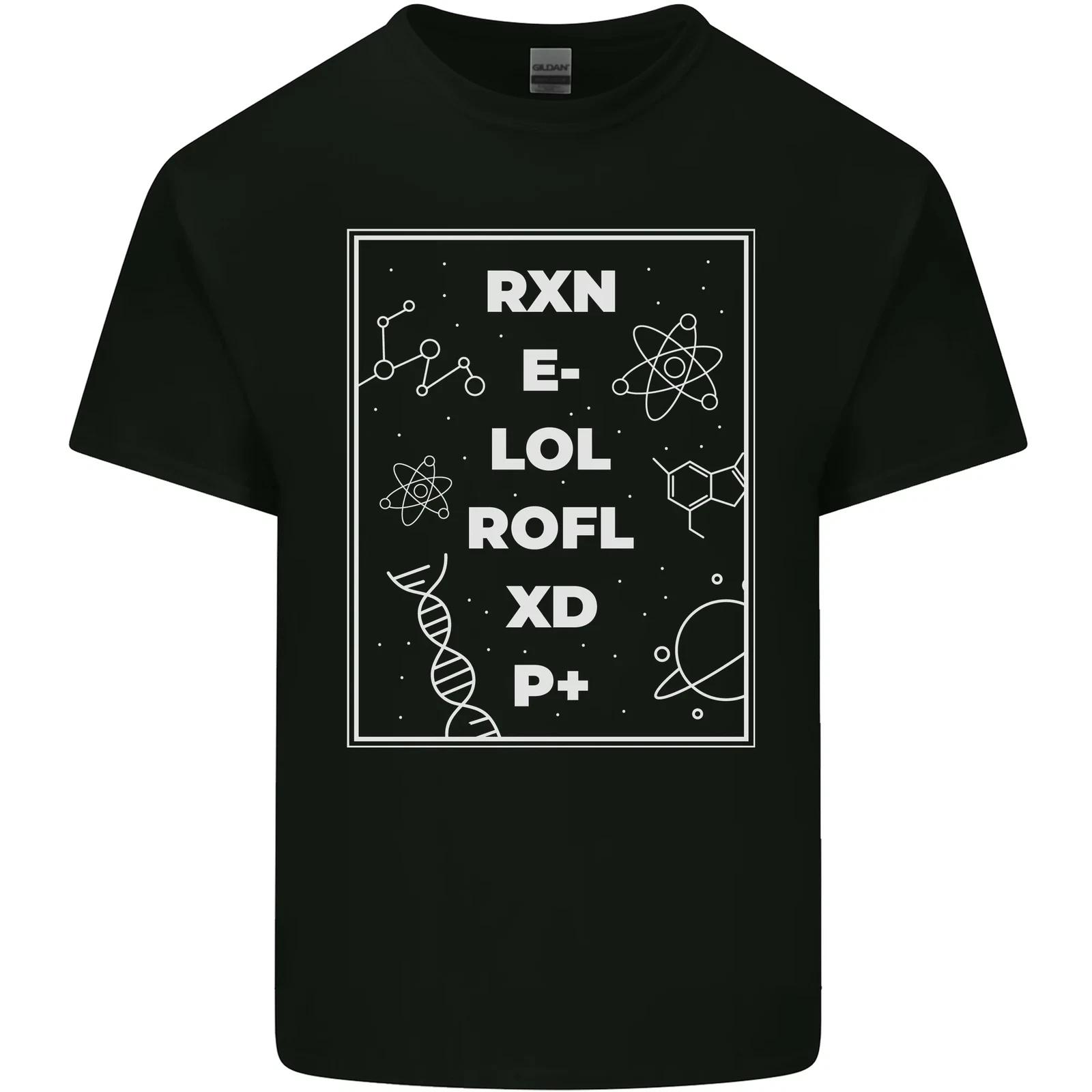 

Funny Science RXN E- LOL ROFL XD P+ Geek Kids T-Shirt Childrens S