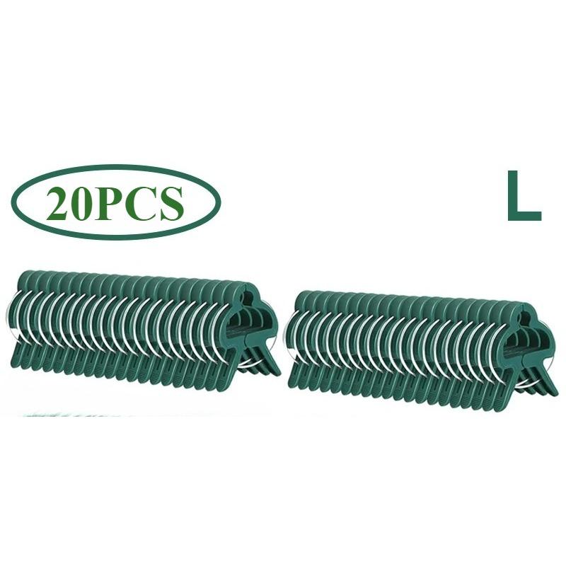 New 50Pcs Plant Fixed Clips Reusable Garden Greenhouse Clamp Bracket for Fixed Plants Vine Flower Seedling Stem Support Tools
