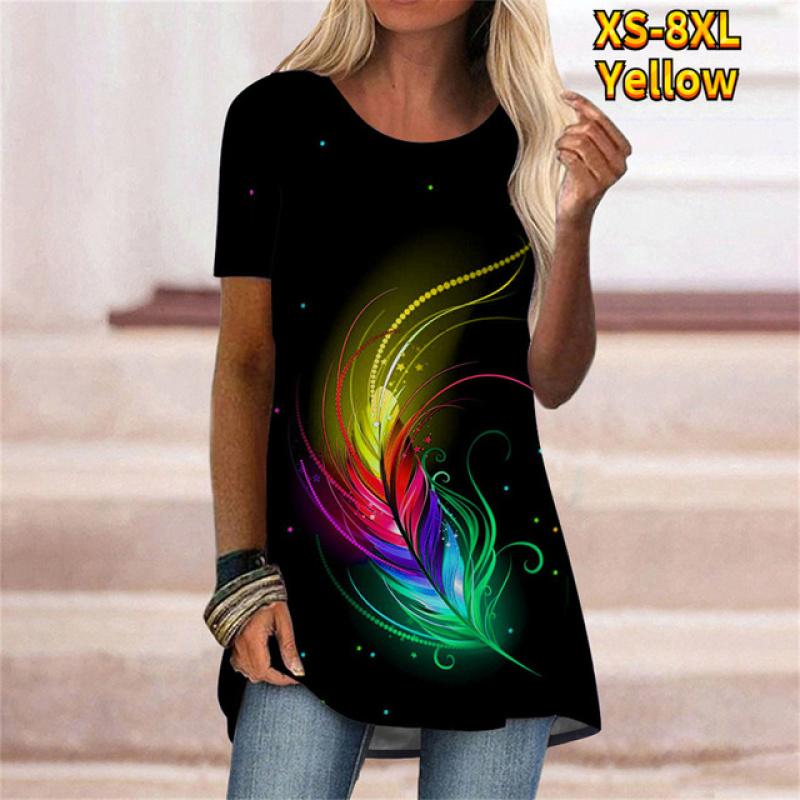 Fashion Cartoon Portrait 3D Print Women T-shirt With O Neck White Short Sleeve Women Clothes Leisure Summer Tops Pullover