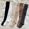 Long Tube Pressure Socks Over Knee Socks Women'S Autumn And Winter Black Jk Thin Leg Calf Cotton Socks Winter Warm And Thin Thigh Socks
