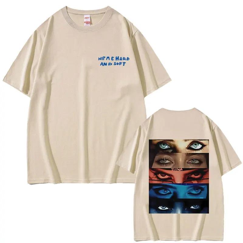 T-shirts 2026 Hit Me Hard and Soft Style Identique Hommes Femmes Hip Hop Mode Musique Pop T-shirt Y2k Unisexe Été Coton Oversize T-shirts