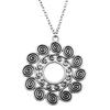 Blume des Lebens Heilige Geometrie Anhänger Antik Bronze Metall Jungen Halskette Trendiges Geschenk