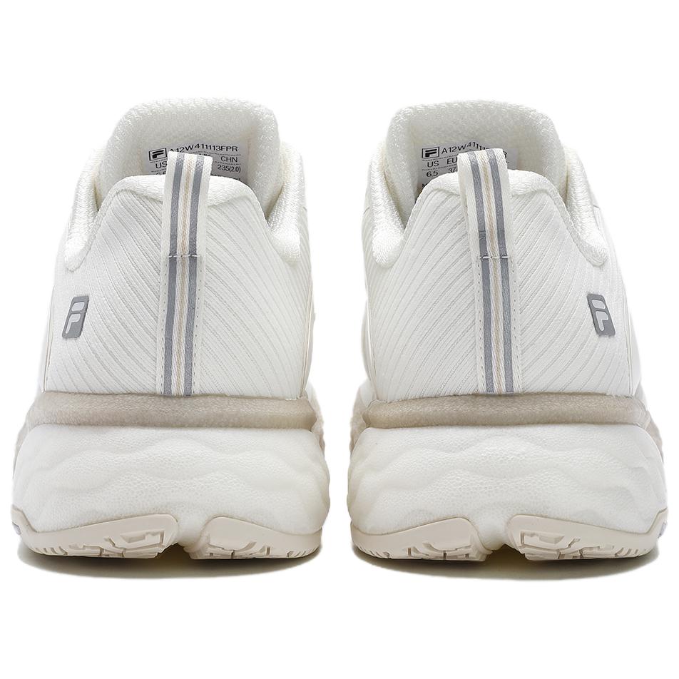 Fila Athletics Fashion Comfortable Mesh Fabric Non-Slip Wear-Resistant Low-Top Running Shoes Women Sneaker Snow-White A12W411113FPR