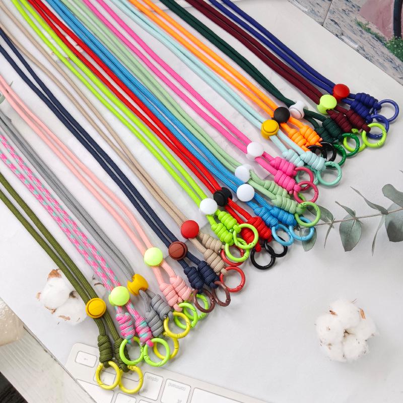 

Woven 60cm Mobile Phone Neck Lanyard with Keyring and Case