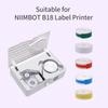 Niimbot Thermal Transfer Cable Label Skicker PET Paper for B18 Label Printer Barcode Price Size Name Blank Labels