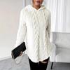 Women's Hooded Long Sleeve Regular Fit Sweatshirt Drawstring Solid Color Casual Top