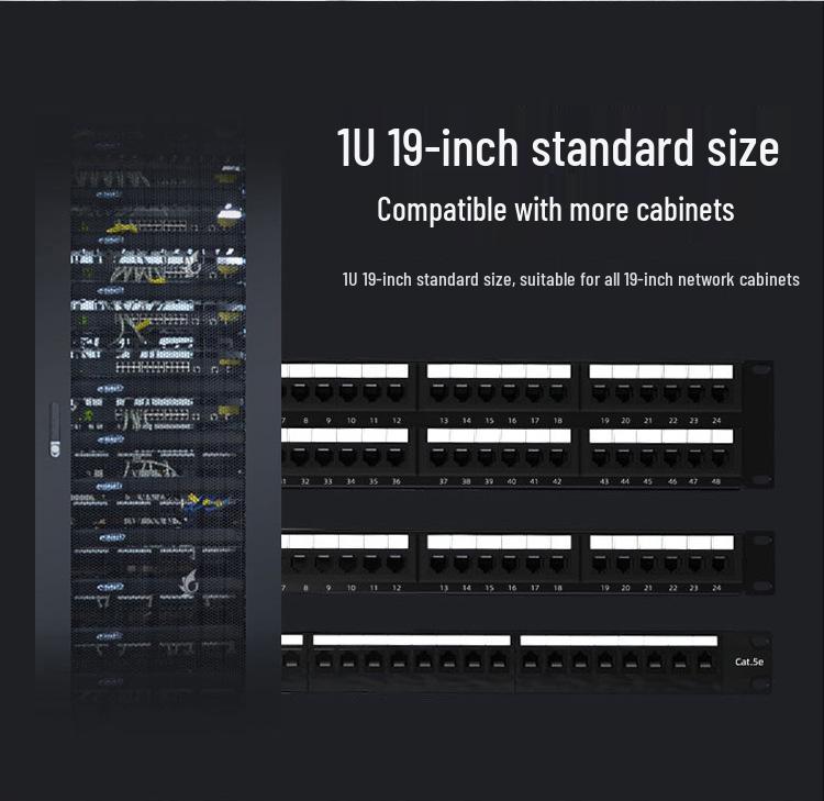 Sanbao Cat5e 48-Port Network & Voice Patch Panel