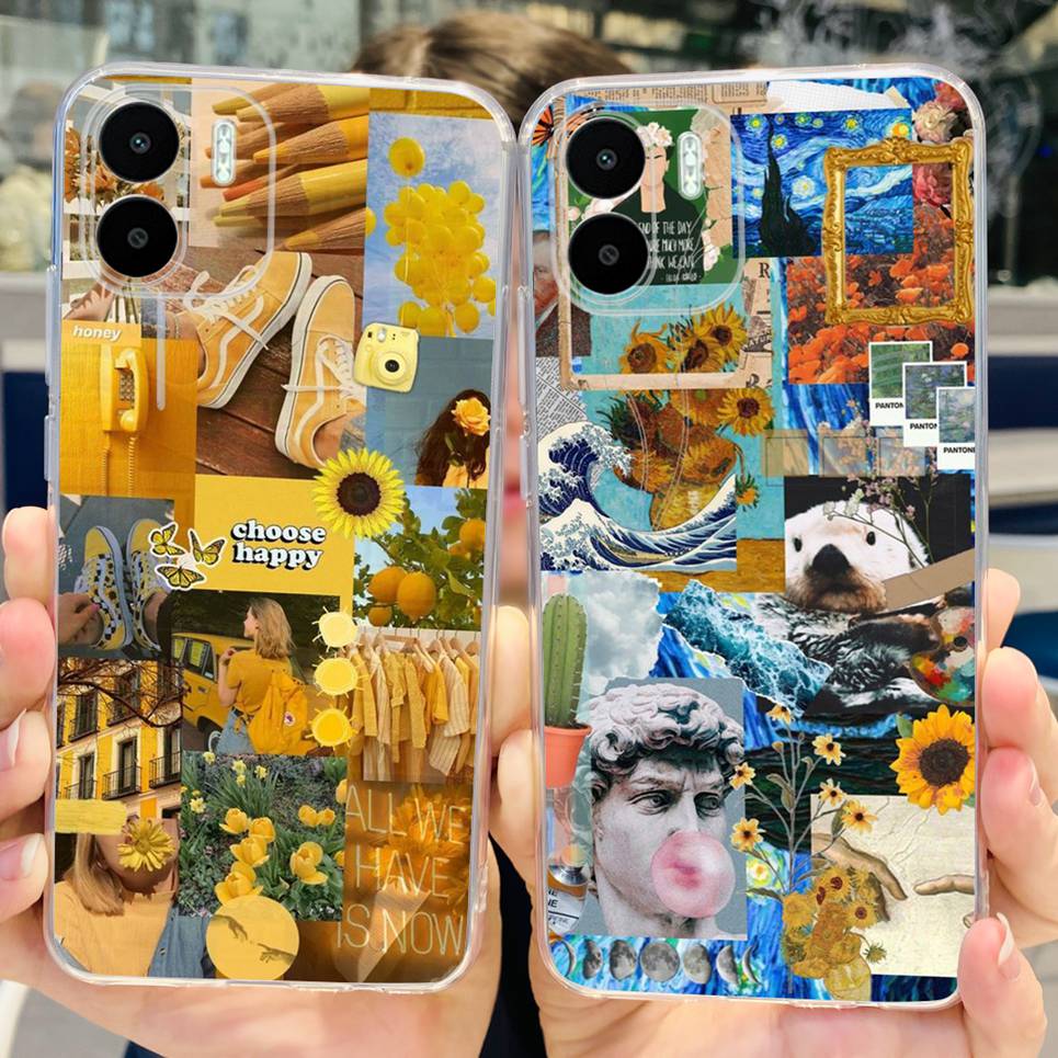 For Redmi A2 Case Funda Cute Dinasaur Soft Silicone Phone Case For Xiaomi Redmi A2 Plus A2+ Cover Bumper for Mi A2 Lite Coques