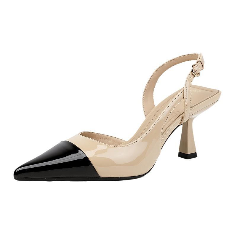 Huizhou women's shoes 2025 spring and summer sandals women's fashion high heels women's French Xiaoxiangfeng single shoes 2025 spring women's