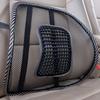 Auto Seat Waist Support Breathable Car Ice Silk Hole Mesh Lumbar Cushion Massage Seat Cover Pad for