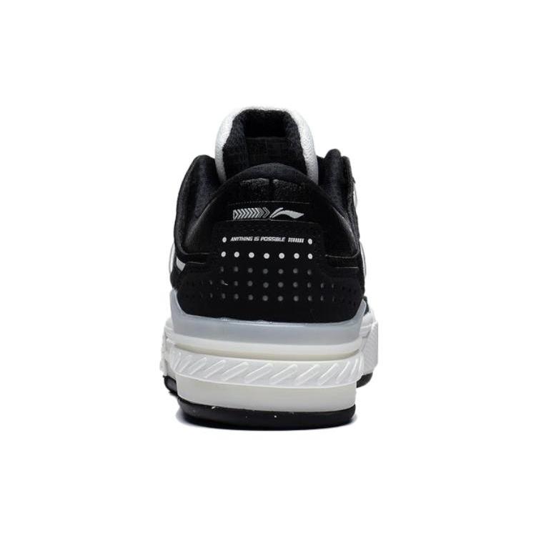 Li Ning Morning Glow Morning Glow Zwiększające wzrost Niskie Buty Skateboardowe Damskie Białe Czarne AGCS354-2
