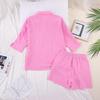 2025 Women's Summer Casual Pure Cotton Shirt and Shorts Set