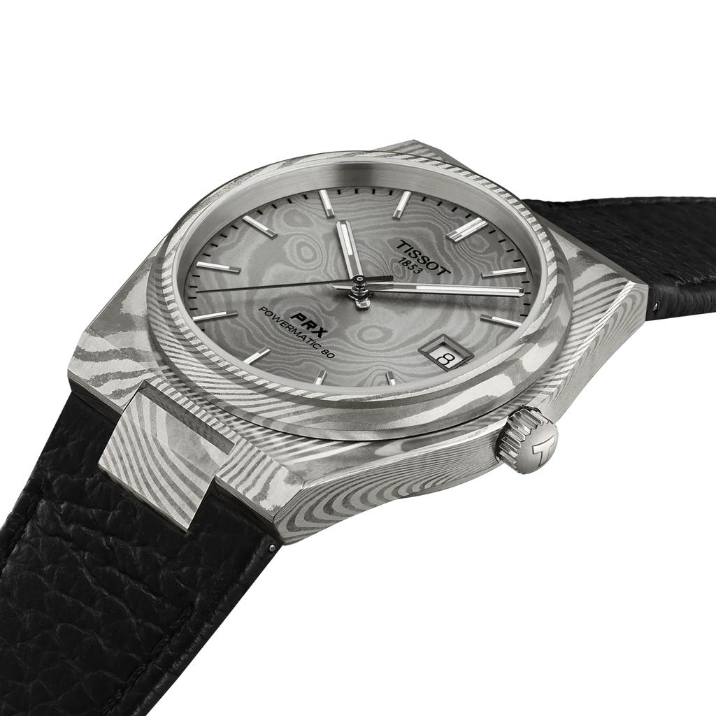 Tissot Reloj de Moda para Hombre con Correa de Cuero y Esfera Gris T137.807.96.081.00