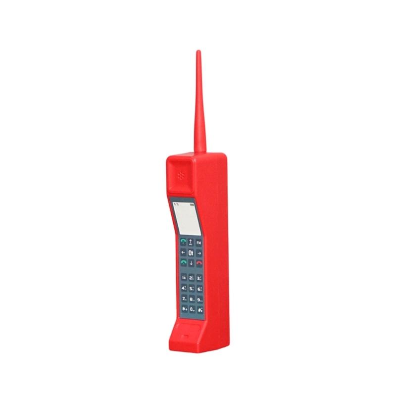 Telefon Mobil Retro, Ornament Telefon Cărămidă Vechi din anii 1980 90, Model Telefon Mobil Recuzită Fotografică Simulare roșu