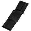 Men' Wings Wallet Made of Natural Cowhide Leather Black