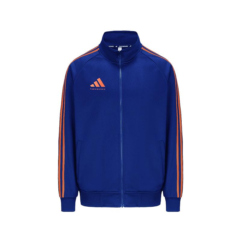 

adidas TR30JT Stand Collar Track Jacket Blue with Orange Stripes Unisex TR30JT-BUOG XL
