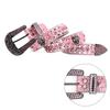Shinning Diamond Waist Belts with Skull Buckle for Rock Fan Adjust Length Belt for Teens Woman Jeans Skirt Decorative