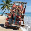Custom Name Personalized The Legend of Zelda Print Beach Towel, for Trip Camping Beach Party Home Decor, Birthday Gift for Family & Friends