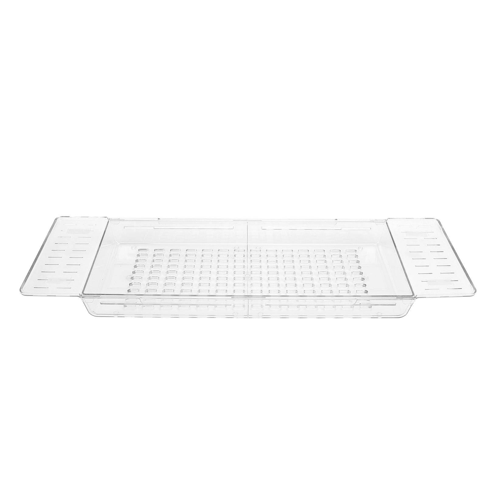 

Clear Expandable Bathtub Tray PET Adjustable Water Resistant Bath Tub Tray Table for Bathroom прозрачный