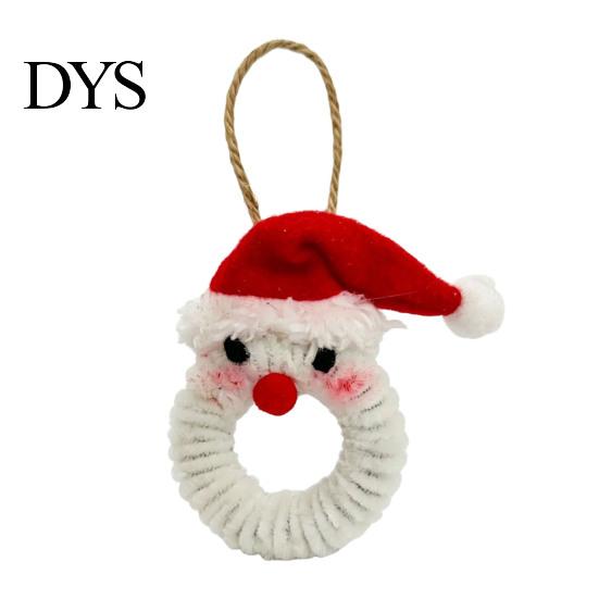 DIY-Stil Baumbehang Ornamente Handgefertigte Pfeifenreiniger Weihnachtsdekoration, Fertige Chenille-Stiele Kranz Bastelbedarf Kreative Partyartikel mit