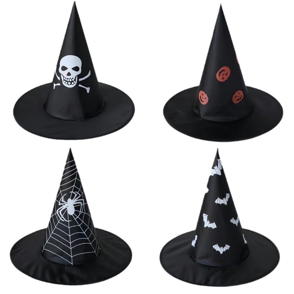 Bat Children Wizard Cap Spider Halloween Cosplay Accessories Halloween Wizard Hat  Festival