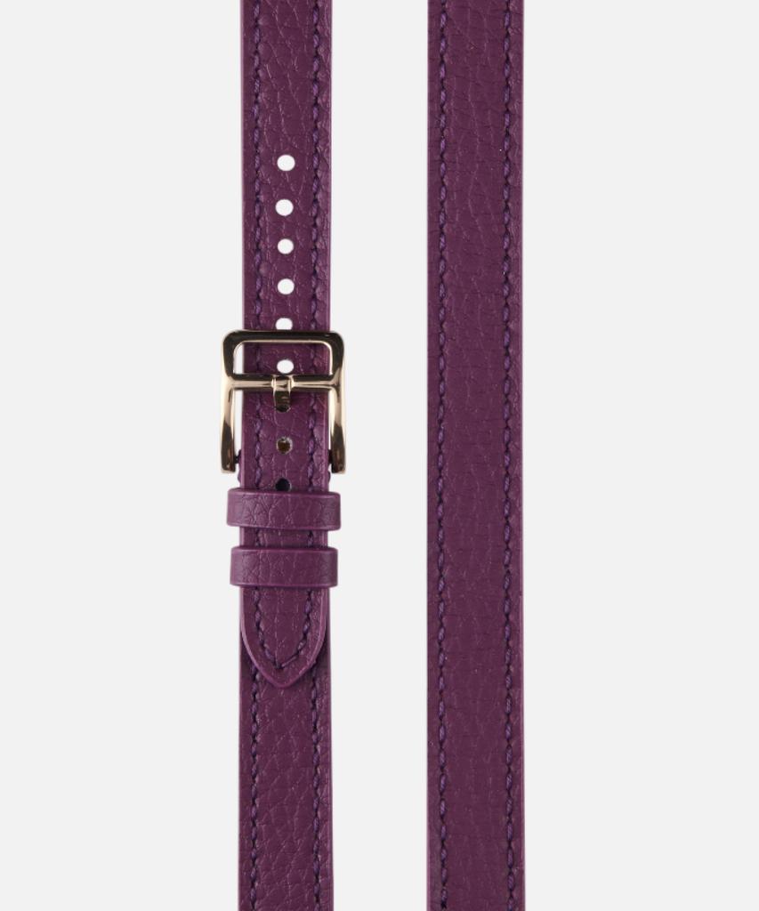 Adeo Apple Watch Double Strap Slim Double Tour Vegan Leather Watch Strap Plum Purple (Type A)