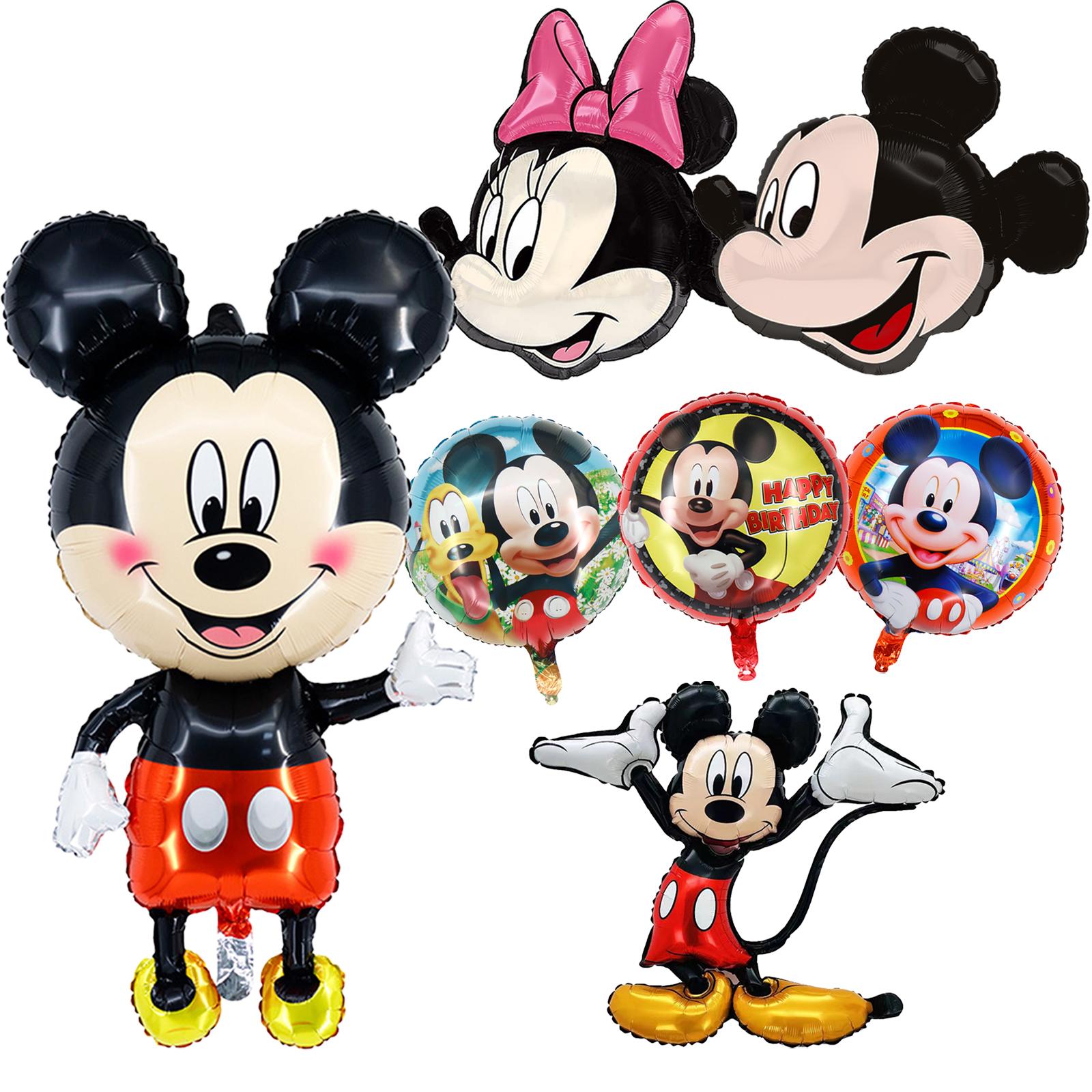 7Pcs Cute Mickey Mouse Balloons, Birthday Party Supplies Foil Balloon Decorations Mickey Minnie Mouse Party Theme United States