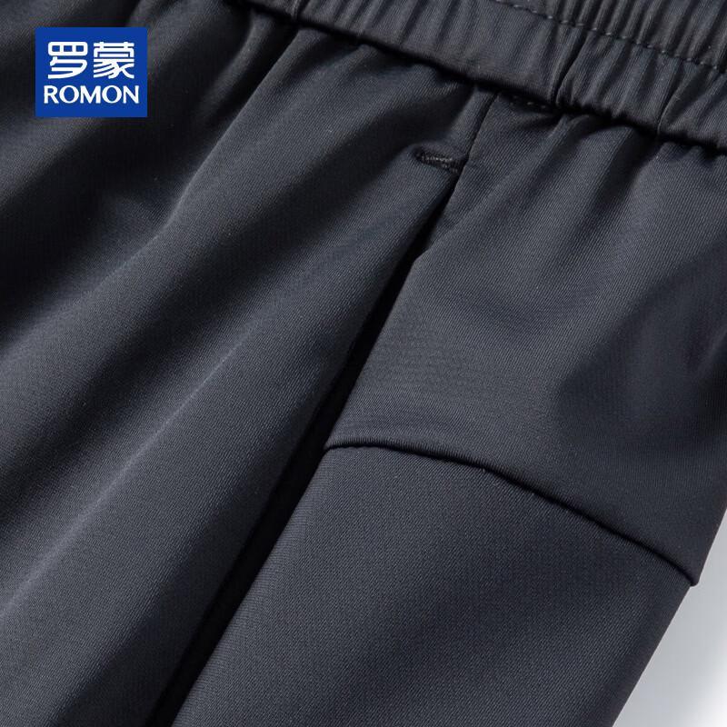 ROMON Men's Ice Silk Twill Casual Pants