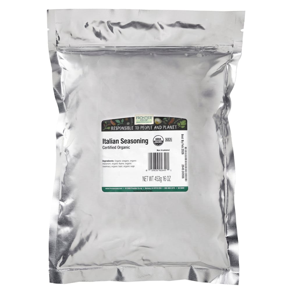 Frontier Natural Products Organic Whole Italian Seasoning 16 oz (453g)