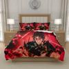 T-Tanjiro K-Kamado D-Demon S-Slayer Anime Quilt Cover Set Bedding Durable Polyester Teen Bedroom Decor DE 135x200 155x220 200x200, US UK EU AU Sizes