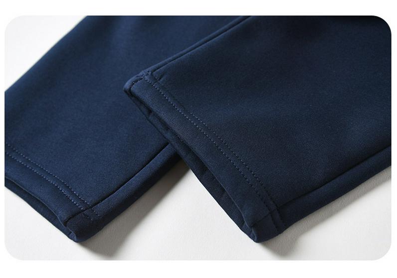 Children's Fleece-Lined Sweatpants: Dark Gray & Navy Blue School Uniform Pants