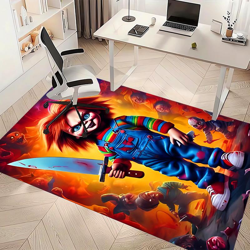 Chucky1 Printed Absorbent Washable Carpet, Non-Slip Bathroom Mats, Kitchen Rugs, Yoga Mat,Living Room Entrance, Camping Picnic Rugs