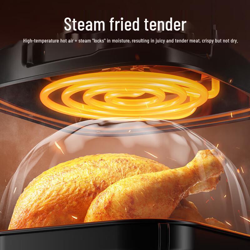 SUPOR 6L Automatic No-Flip Air Fryer with Steam Bake CN Plug (adapter Included)