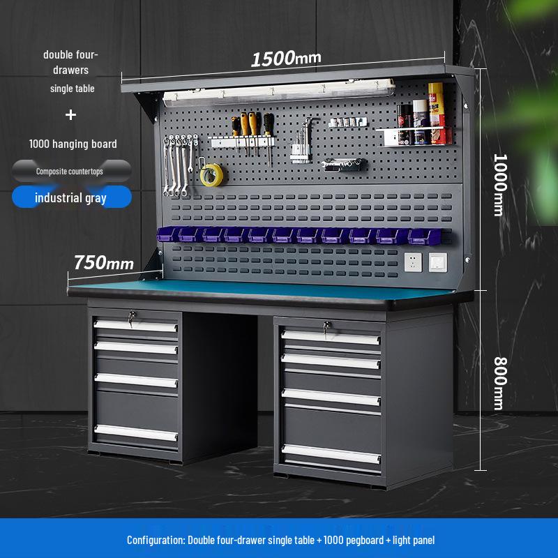 Heavy-Duty Stainless Steel Anti-Static Workbench for Laboratory and Workshop Use