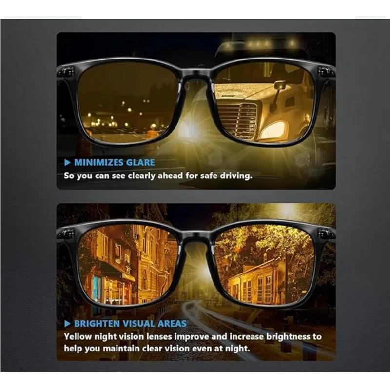 SHINU Blue Light Blocking Glasses Women Yellow Night Vision Driving Sunglasses Anti Glare Eyewear