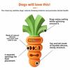 Non Toxic Silicone Carrot Dog Chew Toy Interactive Dog Toy  For Small Medium Dogs