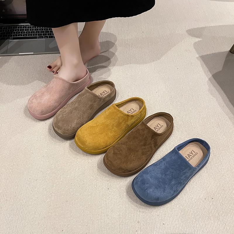 Fashion Rubber Slippers Shoes Cover Toe Mules For Women 2025 Loafers Luxury Slides Platform Designer Mules For Women 2025 Loafers Slippe