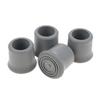 4Pcs Anti- Crutch Walking Aid Foot for Canes Aids, Easy to Install - Gray, 22mm