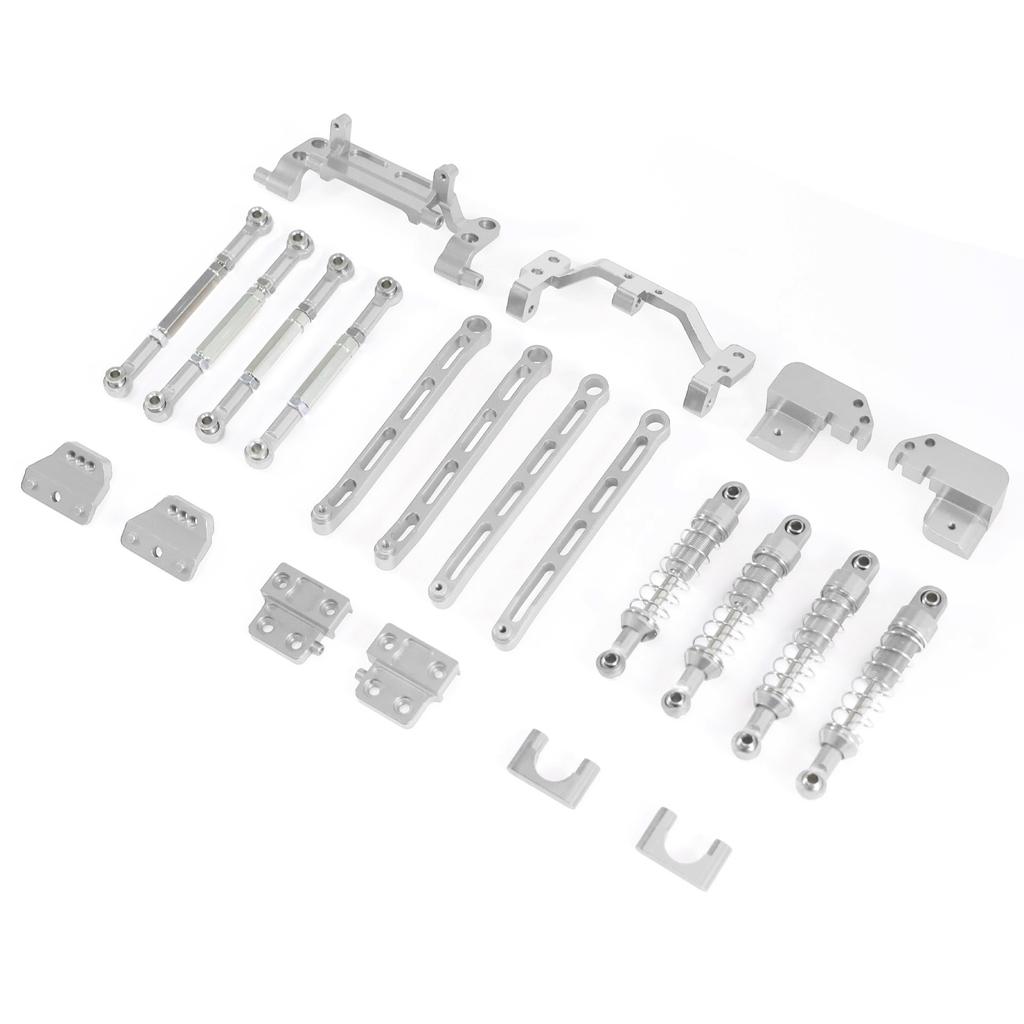 Front & Rear Metal 4 Link Suspension Shock Upgrade Kit For MN82 Series LC79 RC Crawler Truck